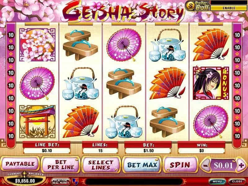Geisha Story PlayTech 5 Reel 15 Line