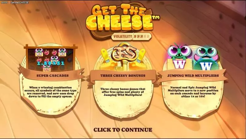 Get The Cheese Hacksaw Gaming 6 Reel 