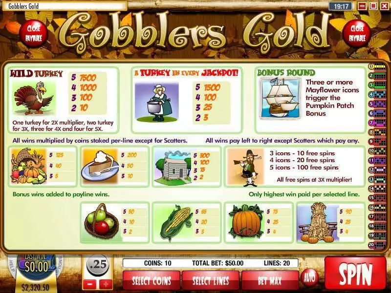 Gobblers Gold Rival 5 Reel 20 Line