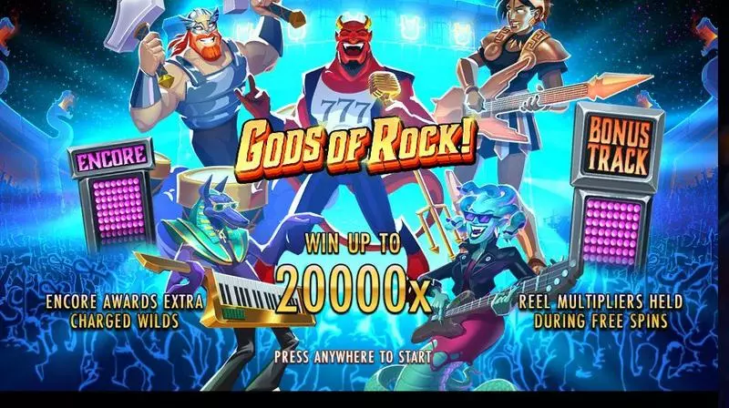 Gods of Rock Thunderkick 6 Reel 466 Ways