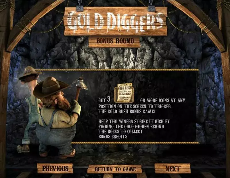 Gold Diggers BetSoft 5 Reel 30 Line
