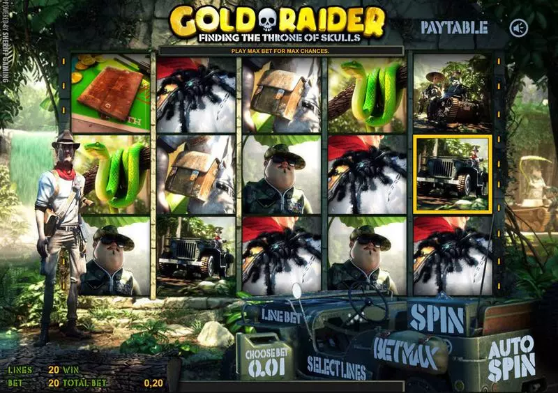 Gold Raider Sheriff Gaming 5 Reel 20 Line