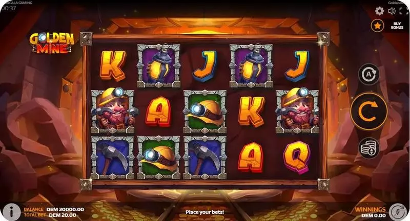 Golden Mine Mancala Gaming 5 Reel 20 Line