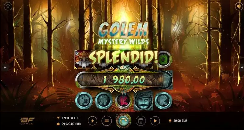 Golem Mystery Wilds BF Games 5 Reel 10 Line