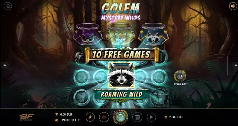 Golem Mystery Wilds BF Games 5 Reel 10 Line