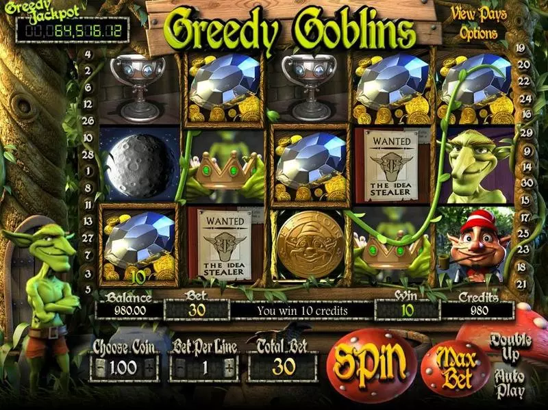 Greedy Goblins BetSoft 5 Reel 30 Line