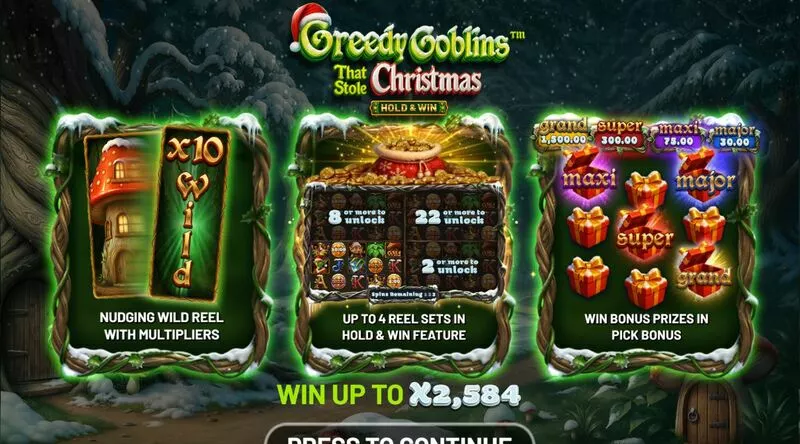 Greedy Goblins That Stole Christmas BetSoft 10 Reel5 Reel 243 Line