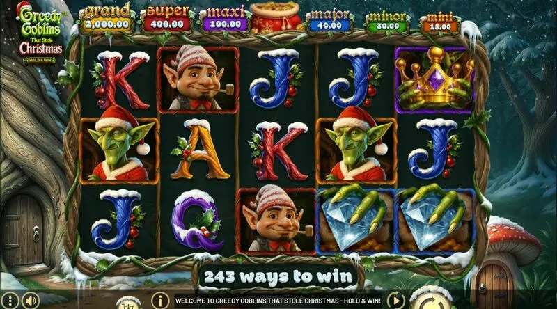 Greedy Goblins That Stole Christmas BetSoft 10 Reel5 Reel 243 Line