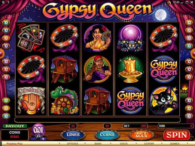Gypsy Queen Microgaming 5 Reel 20 Line