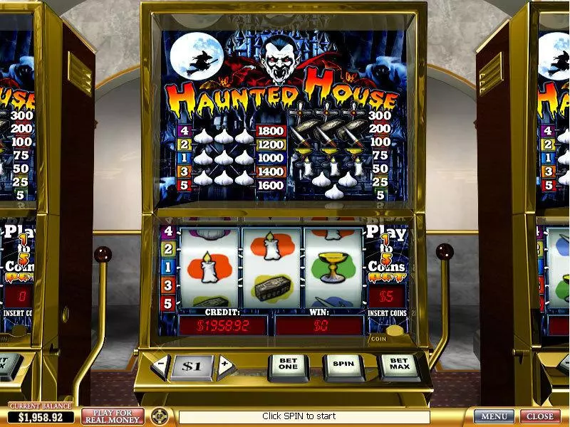 Haunted House PlayTech 3 Reel 5 Line