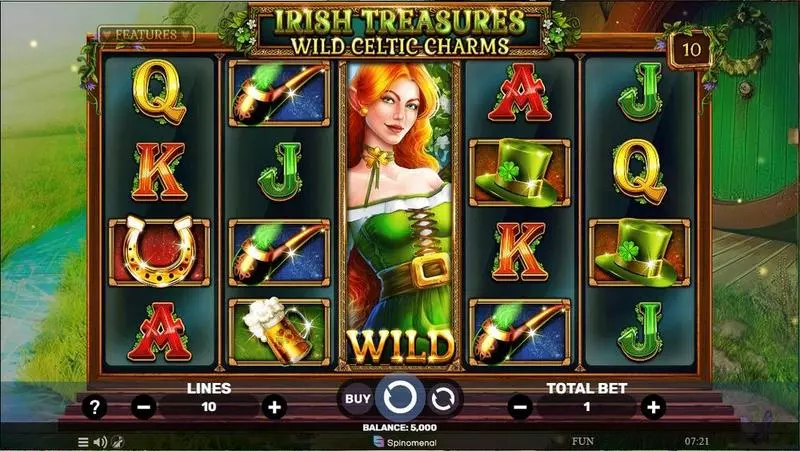 Irish Treasures – Wild Celtic Charms Spinomenal 5 Reel 10 Line