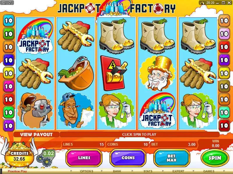 Jackpot Factory Microgaming 5 Reel 15 Line