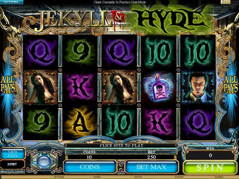 Jekyll and Hyde Microgaming 5 Reel 243 Line