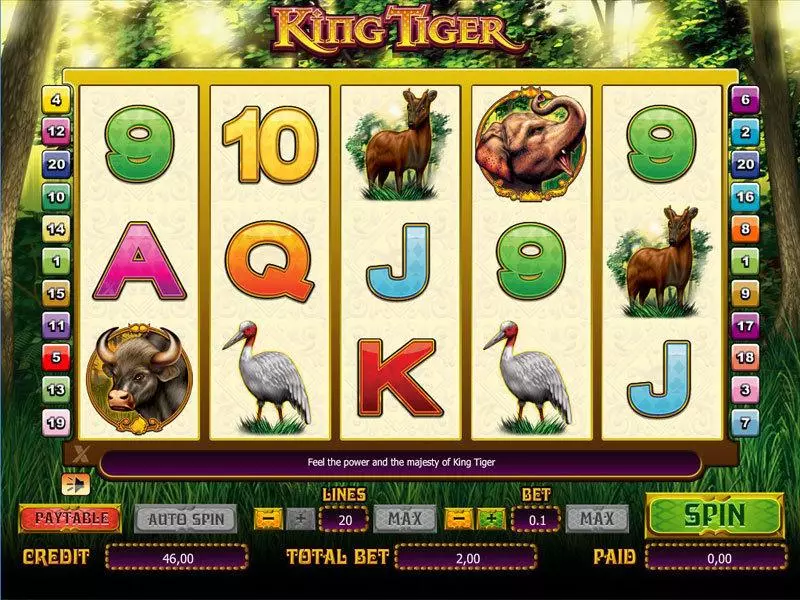King Tiger bwin.party 5 Reel 20 Line