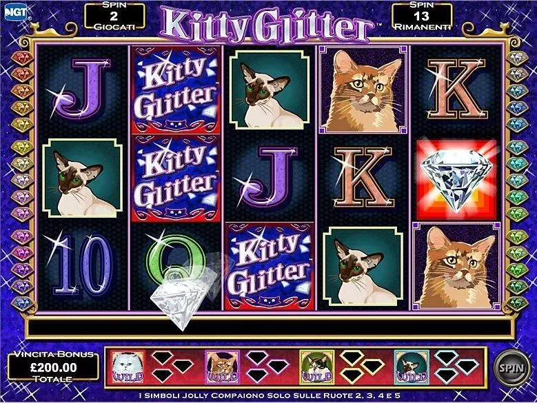 Kitty Glitter IGT 5 Reel 40 Line