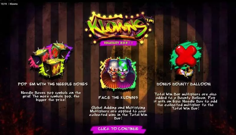 Klowns Hacksaw Gaming 6 Reel 