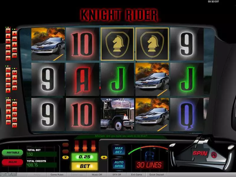Knight Rider bwin.party 5 Reel 30 Line
