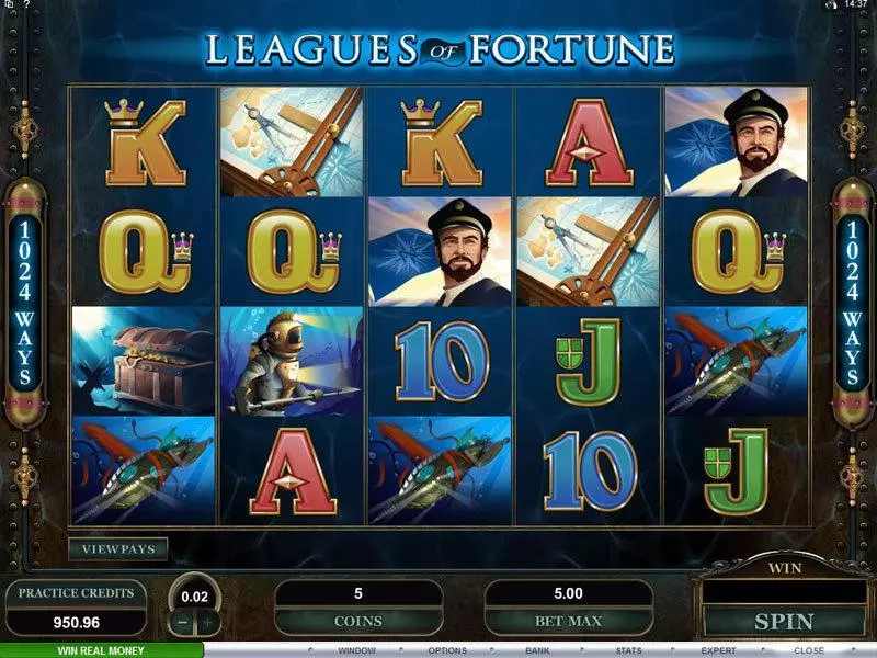 Leagues of Fortune Microgaming 5 Reel 1024 Way