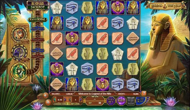 Legend of the Nile BetSoft 6 Reel 30 Line