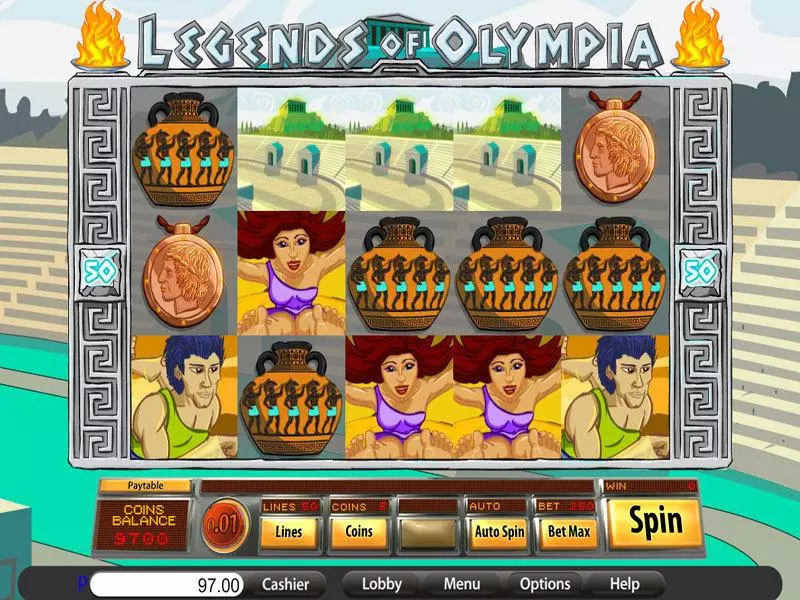Legends of Olympia Saucify 5 Reel 50 Line