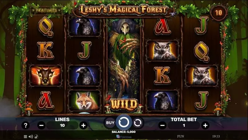 Leshy’s Magical Forest Spinomenal 5 Reel 10 Line