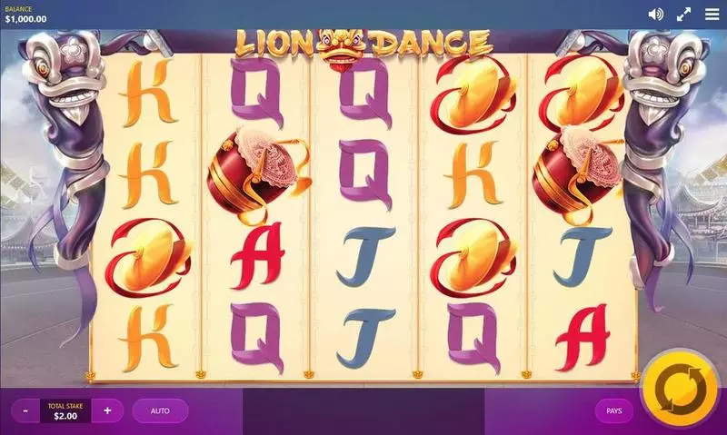 Lion Dance Red Tiger Gaming 5 Reel 40 Line