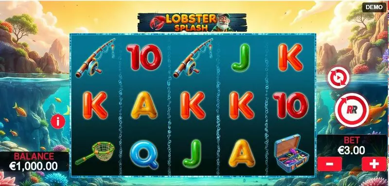 Lobster Splash Red Rake Gaming 5 Reel 10 Line