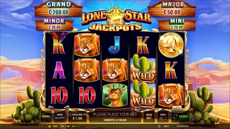 Lone Star Jackpots Greentube 5 Reel 243