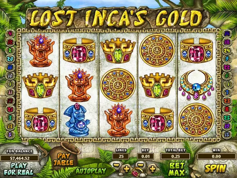 Lost Inca's Gold Topgame 5 Reel 25 Line