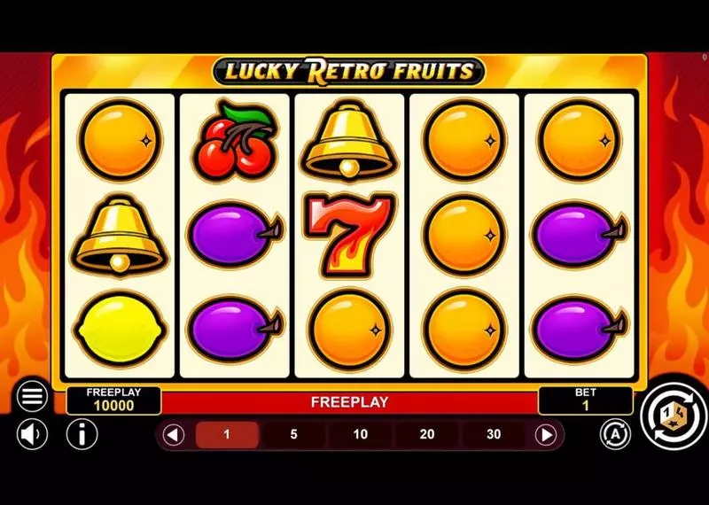 Lucky Retro Fruits 1Spin4Win 5 Reel 243 Line
