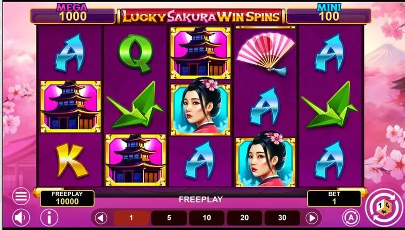 LUCKY SAKURA WIN SPINS 1Spin4Win 5 Reel 243 Line