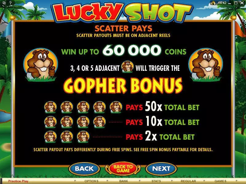 Lucky Shot Microgaming 5 Reel 20 Line