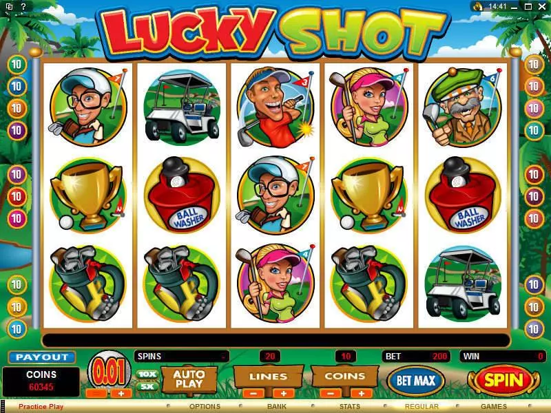 Lucky Shot Microgaming 5 Reel 20 Line