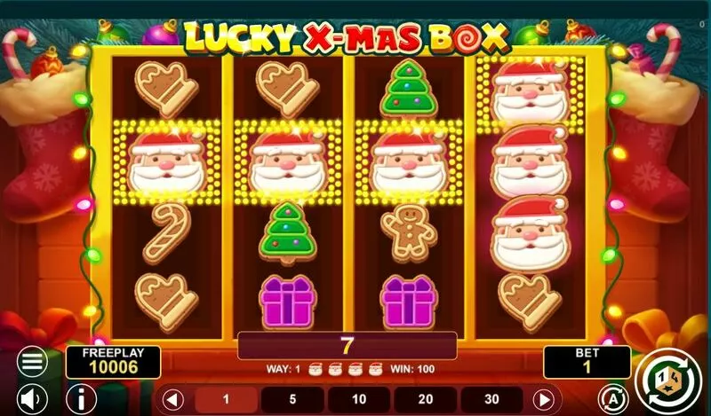 Lucky Xmas Box 1Spin4Win 4 Reel 256 Ways