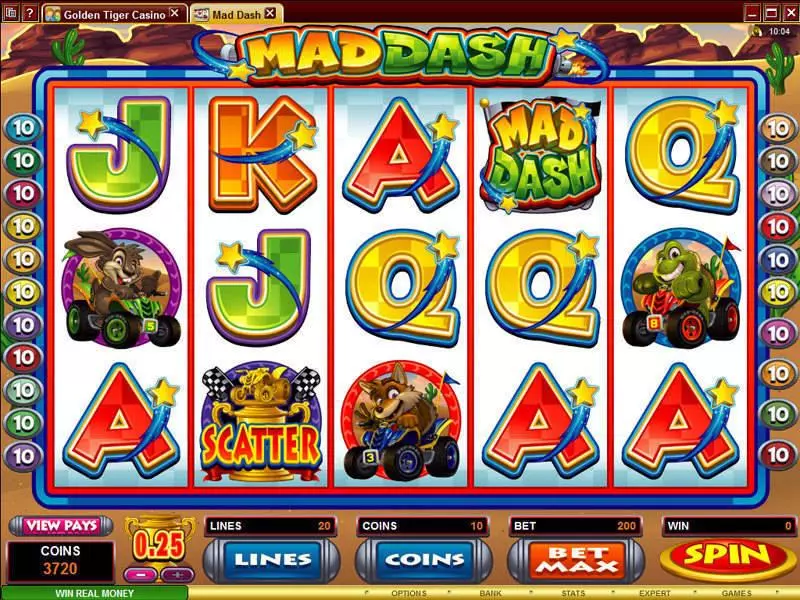 Mad Dash Microgaming 5 Reel 20 Line