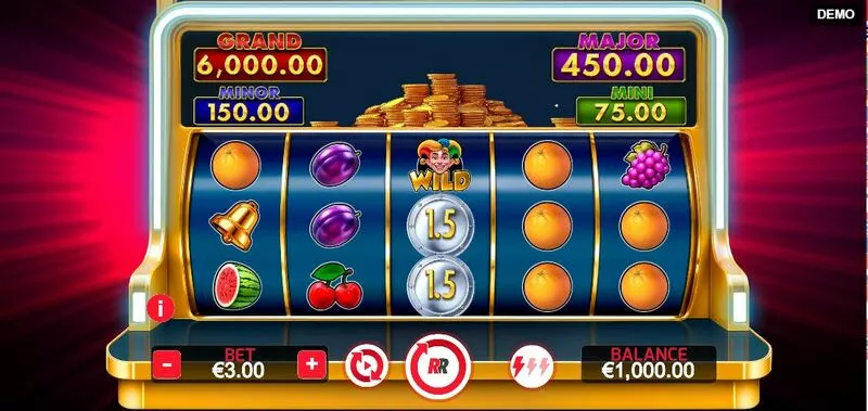 Mega Coins Red Rake Gaming 5 Reel 5 Line