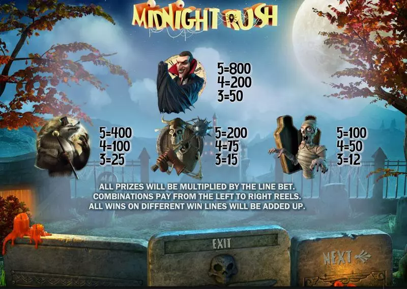 Midnight Rush Sheriff Gaming 5 Reel 9 Line