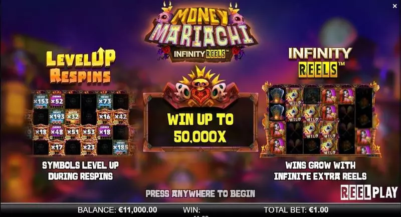 Money Mariachi Infinity Reels ReelPlay 3 Reel Infinity