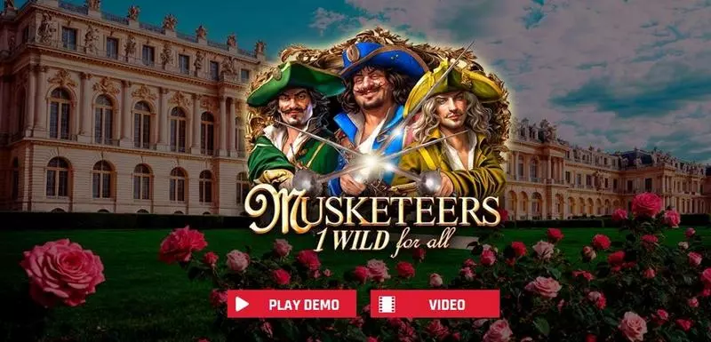 Musketeers 1 Wild for All Red Rake Gaming 6 Reel 