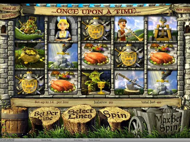 Once Upon A Time bwin.party 5 Reel 30 Line