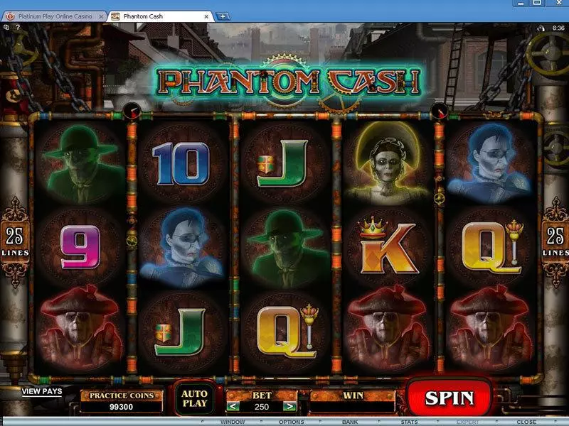 Phantom Cash Microgaming 5 Reel 25 Line