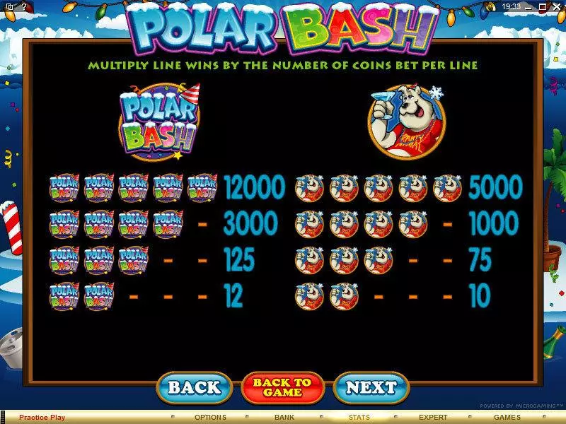 Polar Bash Microgaming 5 Reel 20 Line