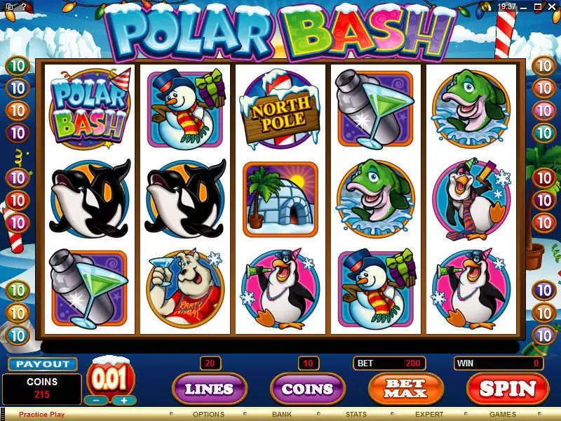 Polar Bash Microgaming 5 Reel 20 Line