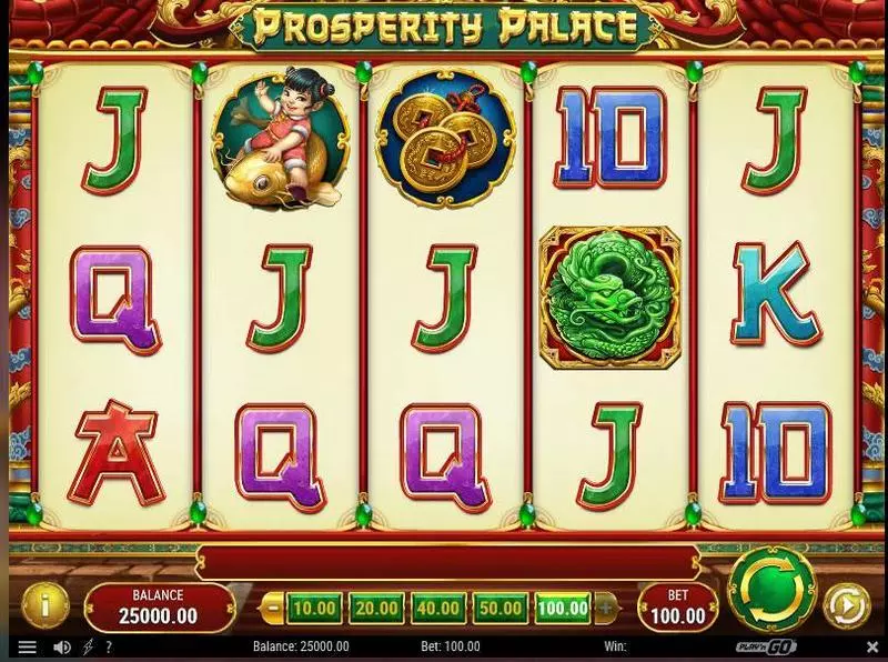 Prosperity Palace Play'n GO 5 Reel 10 Line