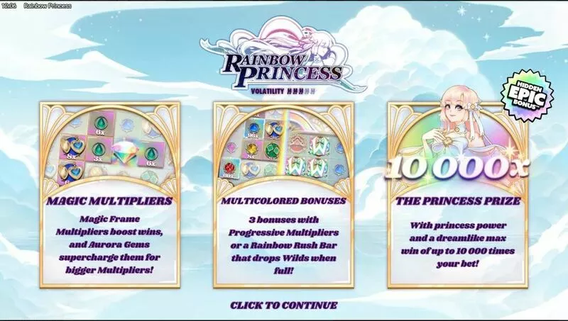 Rainbow Princess Hacksaw Gaming 6 Reel 