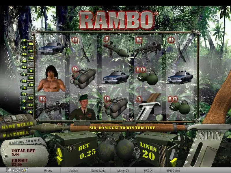 Rambo bwin.party 5 Reel 20 Line