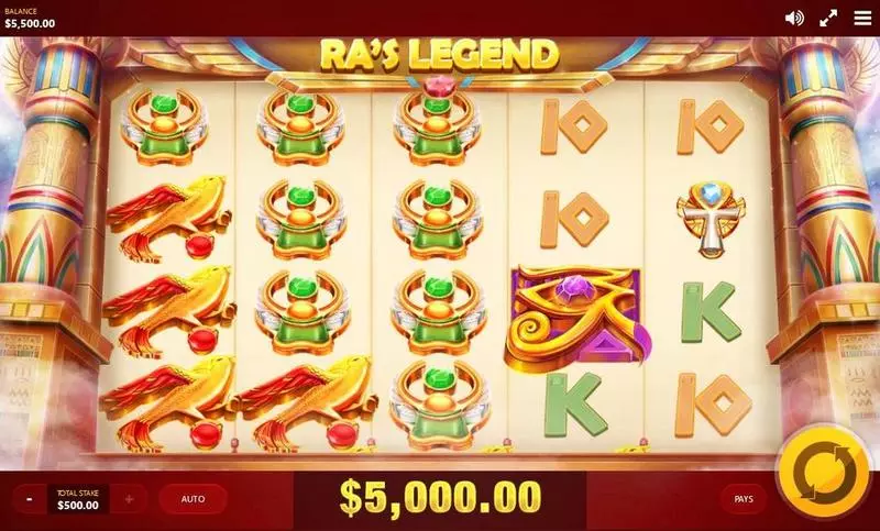 RA's Legend Red Tiger Gaming 5 Reel 40 Line