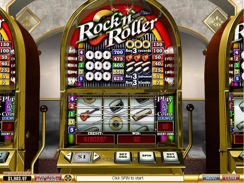 Rock'n'Roller PlayTech 3 Reel 5 Line