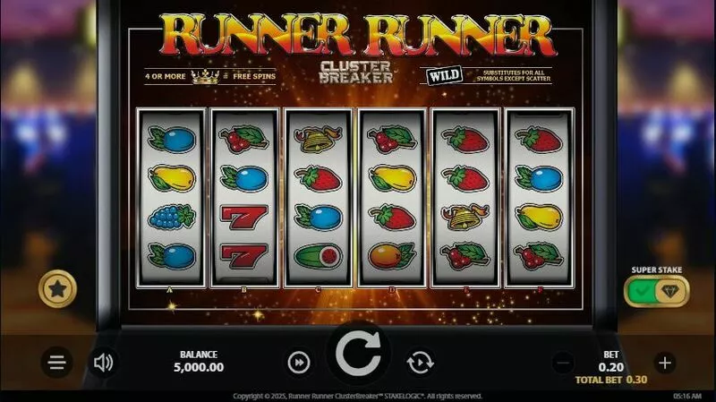 Runner Runner ClusterBreaker StakeLogic 6 Reel 