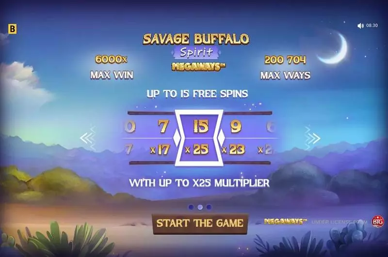 Savage Buffalo Spirit MEGAWAYS BGaming 6 Reel 